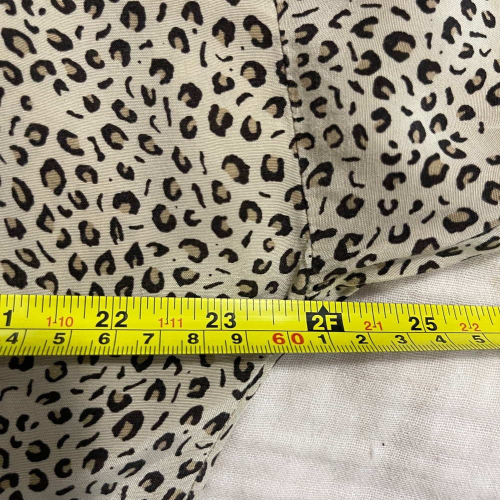 Whistles Womens Dress Size Medium Tan Leopard Print V Neck Short Sleeve Mini - Picture 10 of 10